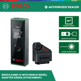 Bosch Zamo III with Wheel Adapter Green (attachment)